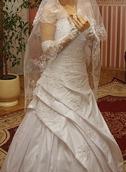 Элегантное свадебное платье, французская коллекция из салона Shakira.