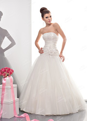 Свадебное платье To be bride р-р 42,  свет белый