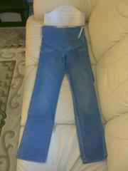 Продам удобные,  практичные голубые джинсы  для беременных